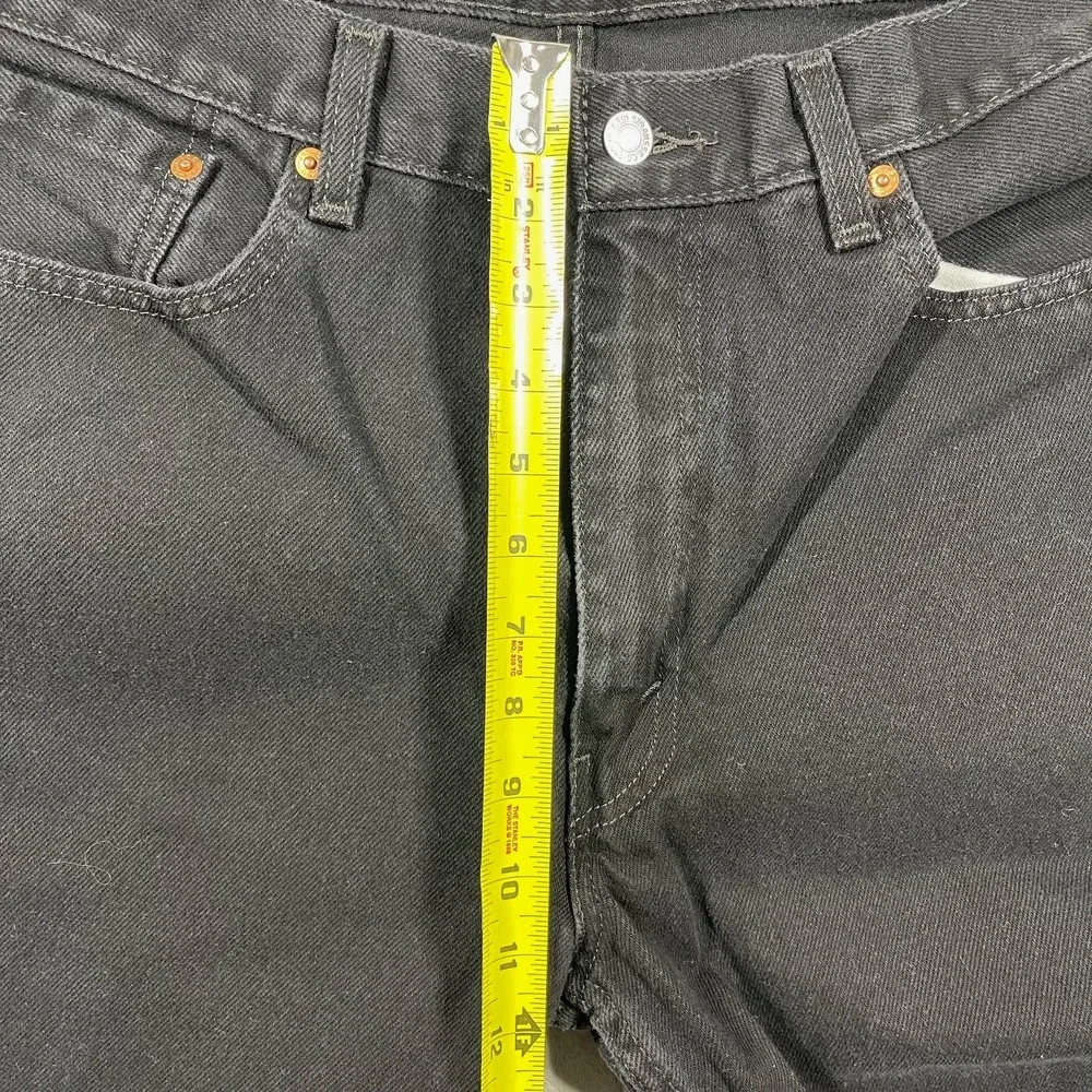 Levi's 550 Men's Black Jeans Relaxed Fit 38(36) 34(32) Zipper Fly‎ Denim